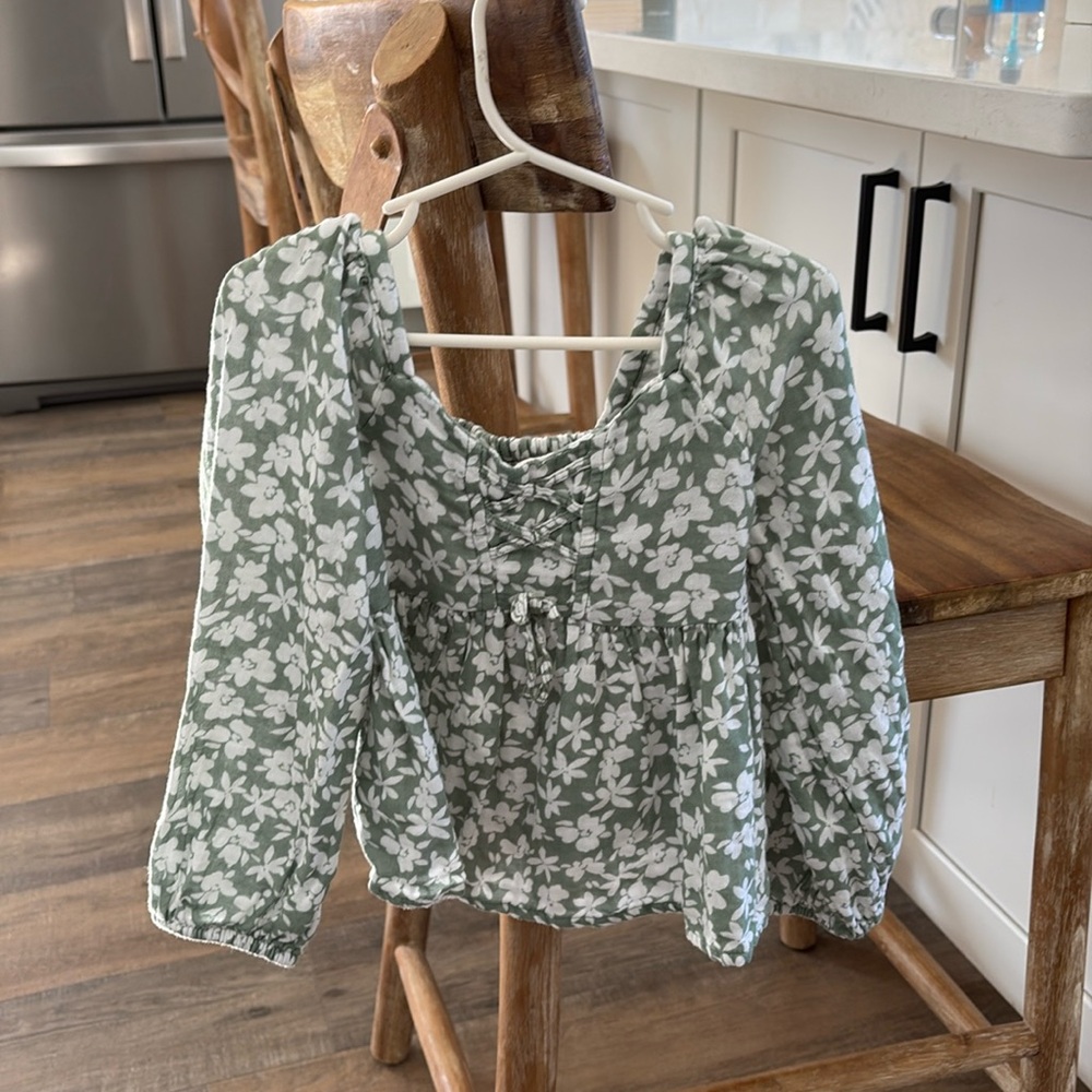 Floral girls top 4-5 years